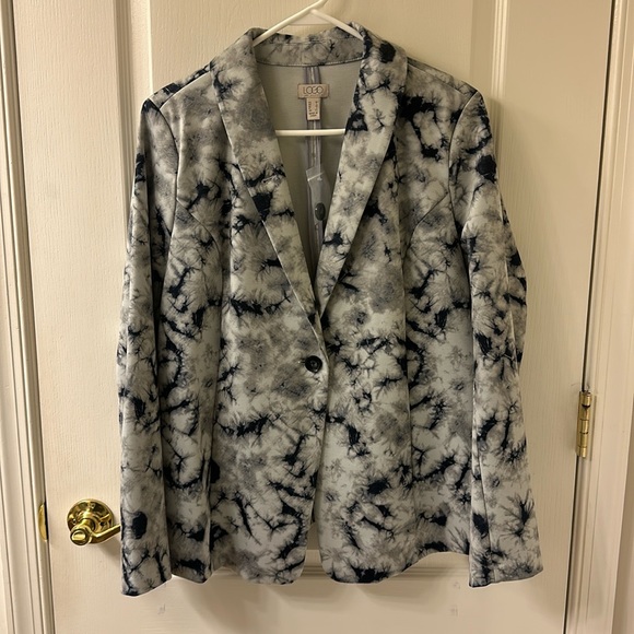 NWT Size M LOGO Ponte Knit Tye Dye Blazer - Picture 1 of 6